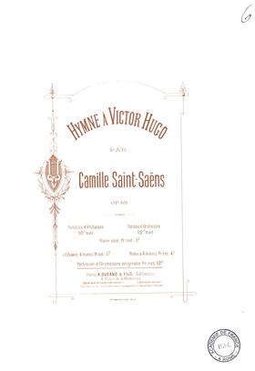 Hymne à Victor Hugo (Camille Saint-Saëns)