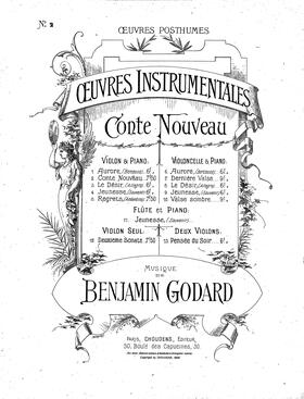 Conte nouveau pour violon et piano (Godard)