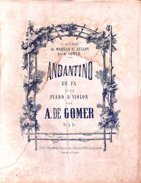 Andantino en fa pour piano et violon (Gomer)