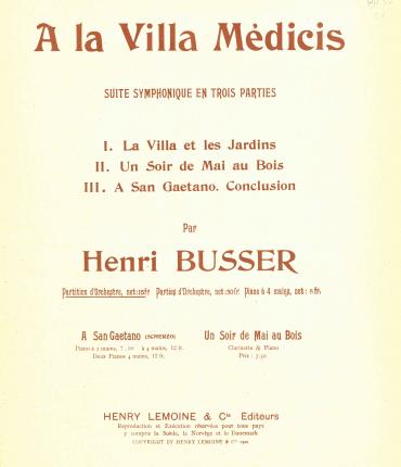 A-la-villa-Medicis-Henri-Busser