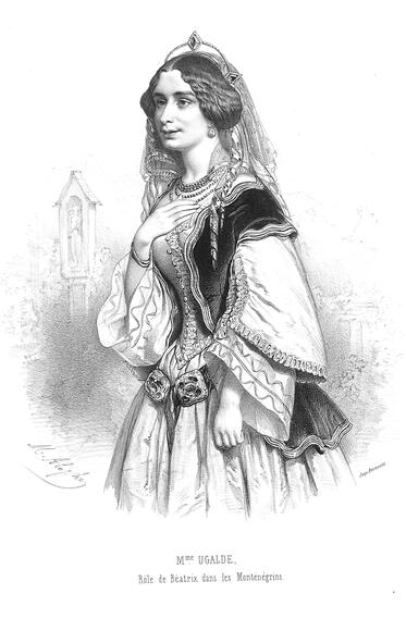 Delphine Ugalde en Béatrix (Les Monténégrins de Limnander de Nieuwenhove)