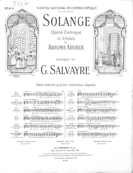 Solange (Aderer / Salvayre)