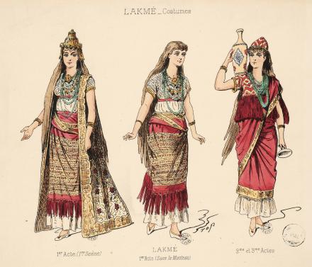 Costume designs for Lakmé