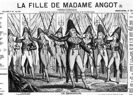 Scène de La Fille de madame Angot (Lecocq) : les conspirateurs